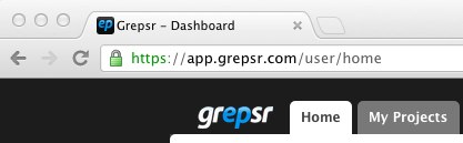 Grepsr dashboard