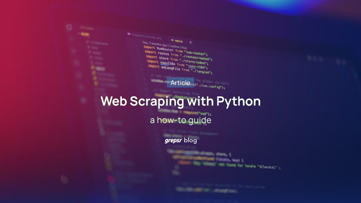 web scraping with python