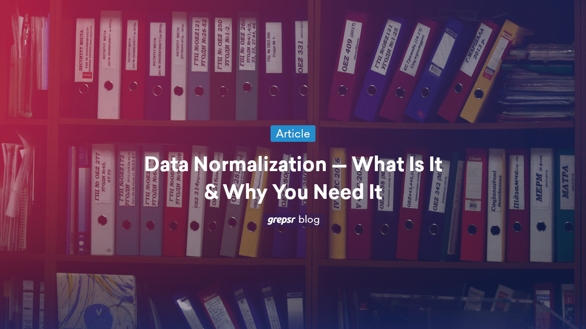 data normalization