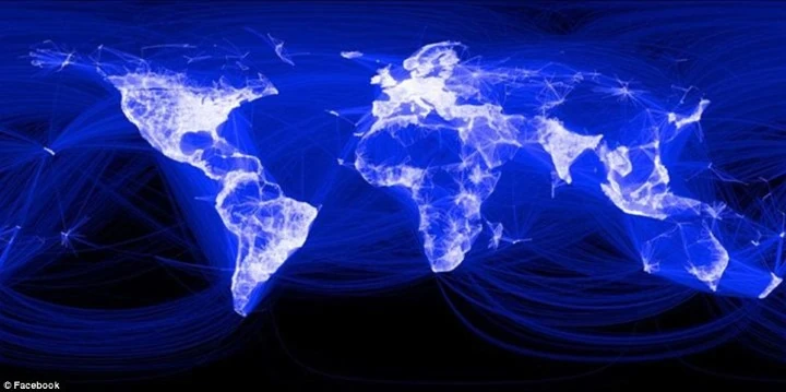 facebook connections around the world