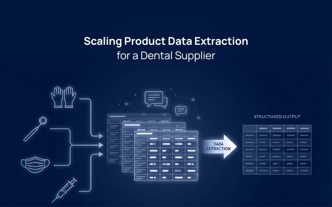 dental product data extraction