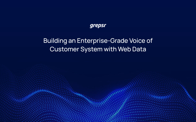 “Building an Enterprise-Grade Voice of Customer System with Web Data”