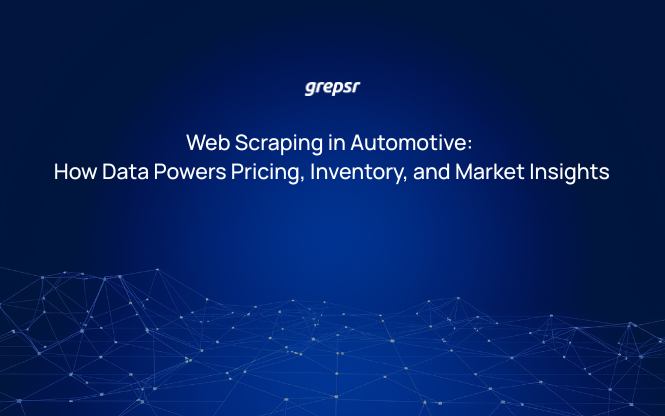 Web Scraping in Automotive: How Data Powers Pricing, Inventory, and Market Insights