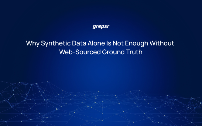 Why Synthetic Data Alone Is Not Enough Without Web-Sourced Ground Truth