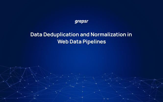 Data Deduplication and Normalization in Web Data Pipelines