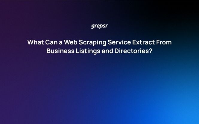 Web Scraping Service Extract Business Listings and Directories