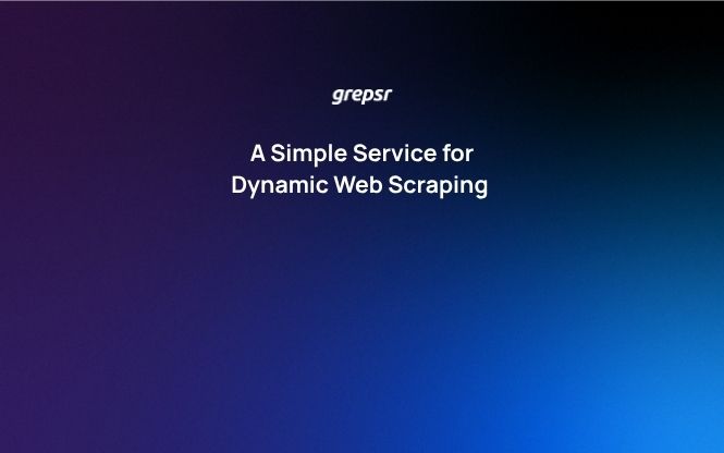 A simple service for dynamic web scraping
